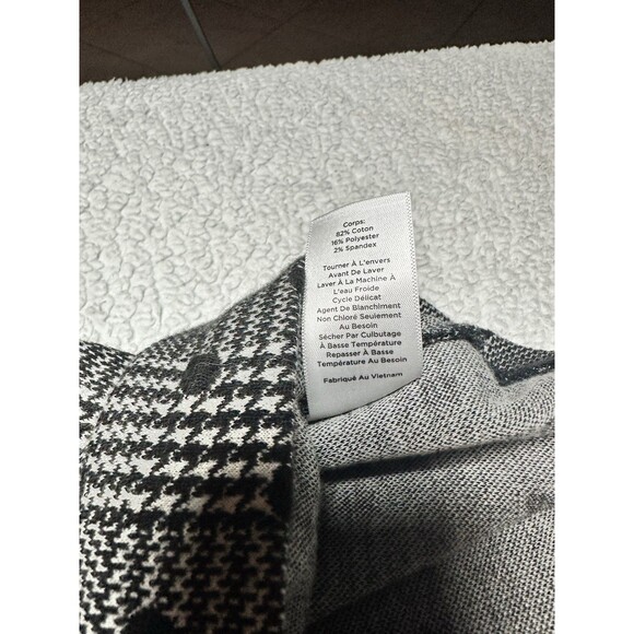 Talbots pretty Plaid Polka Dot Black L Petite Career Preppy Minimalist Work - Picture 7 of 7
